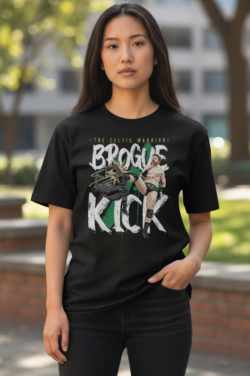 Sheamus Brogue Kick Celtic Warrior Black T-shirt