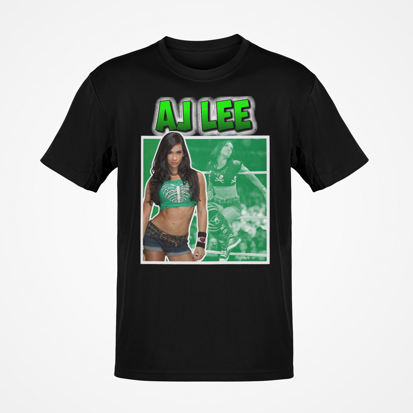 AJ Lee Green with Envy Logo T-shirt
