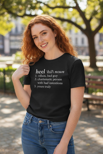 Pro Wrestling Heel Dictionary Definition T-shirt