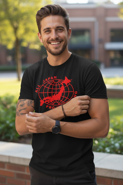 All Japan Pro Wrestling Red Logo T-shirt