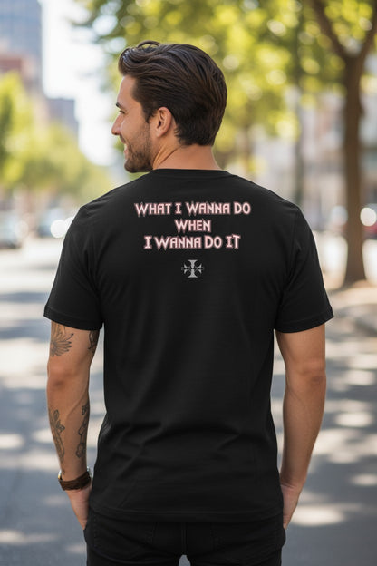 Triple H Wanna Do It Cross Black T-shirt