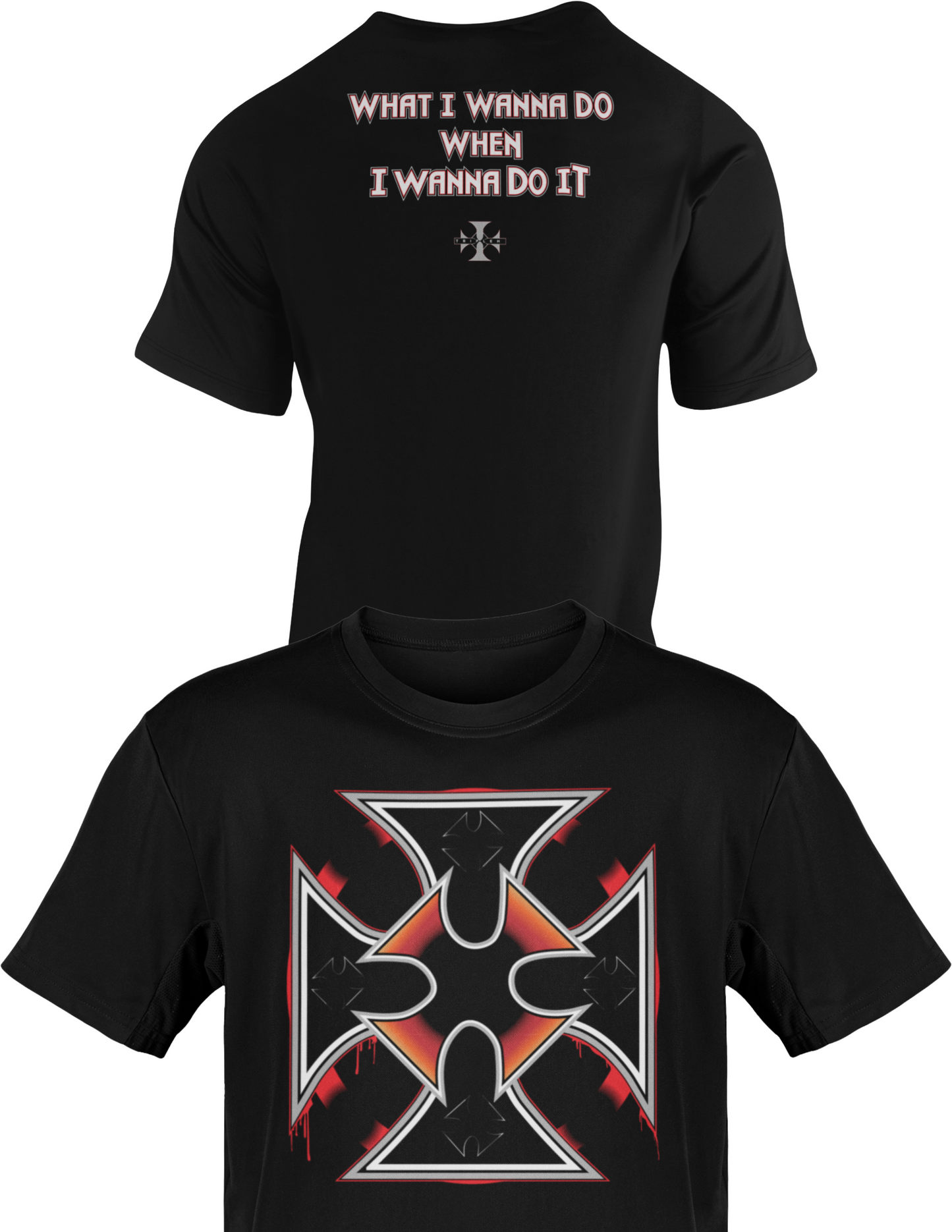 Triple H Wanna Do It Cross Black T-shirt