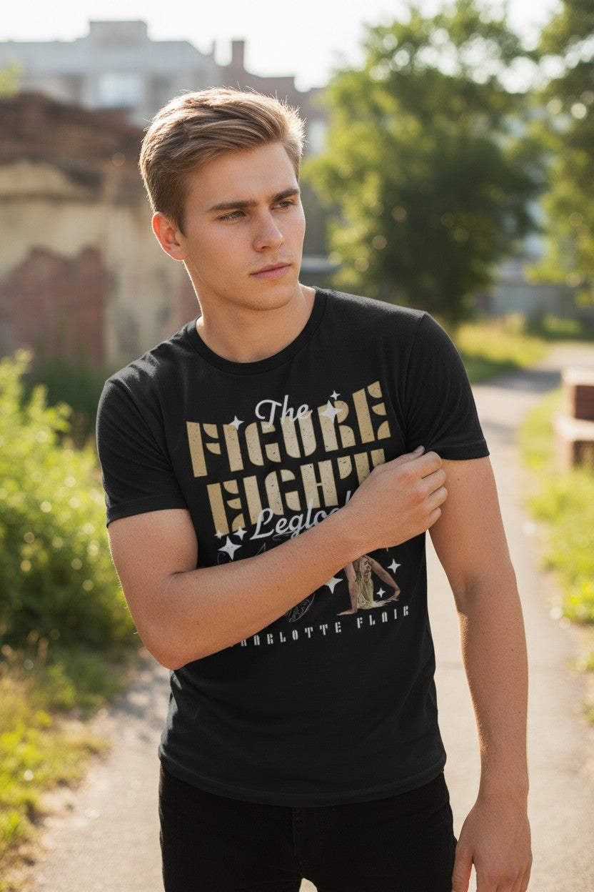 Charlotte Flair Figure Eight Leglock Black T-shirt
