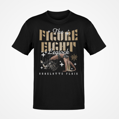 Charlotte Flair Figure Eight Leglock Black T-shirt