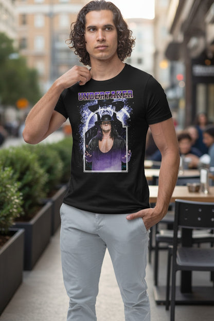 Undertaker Shadow Mens Black T-shirt WWE