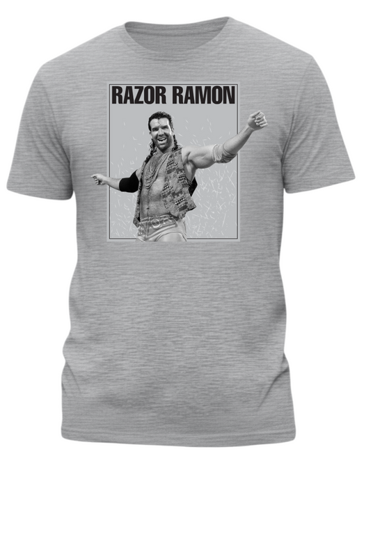 Razor Ramon Oozing Machismo WWE Mens T-shirt