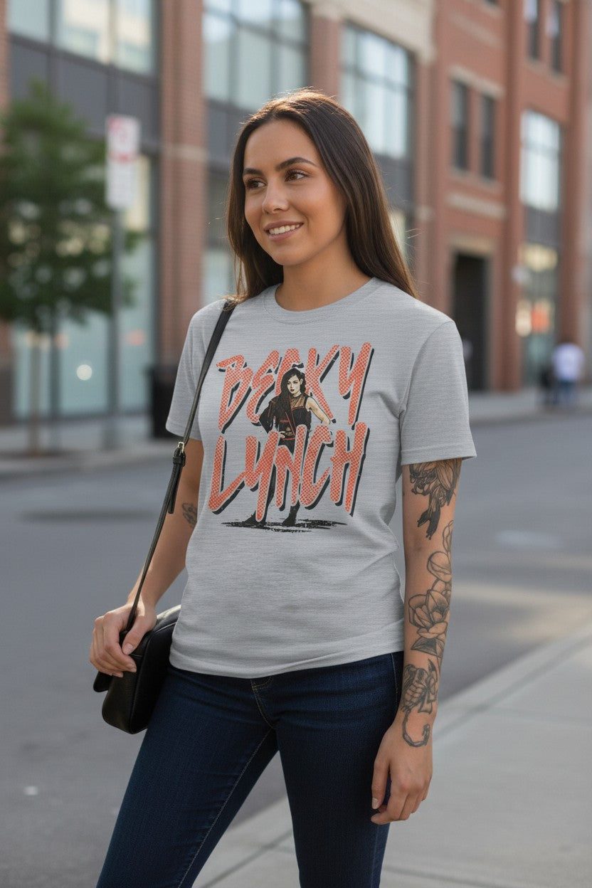 Becky Lynch Big Name Grey T-shirt