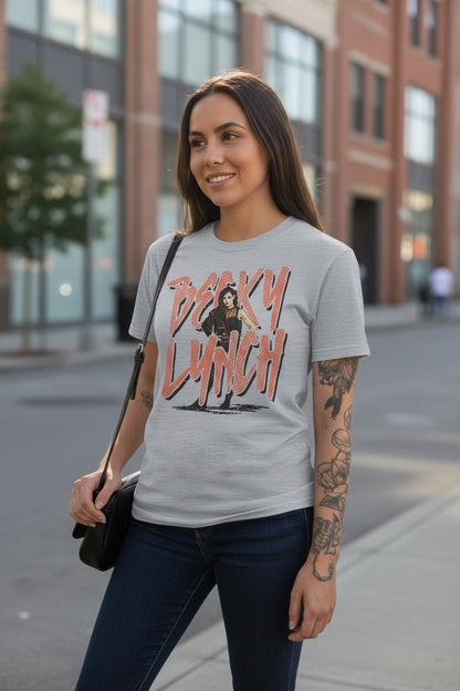 Becky Lynch Big Name Grey T-shirt