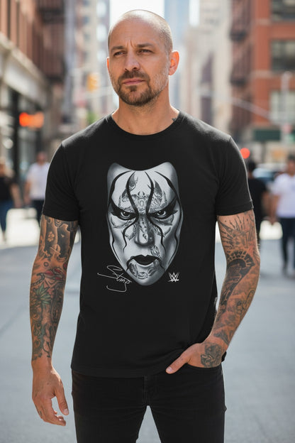 Sting Black Scorpion Face WWE Mens T-shirt
