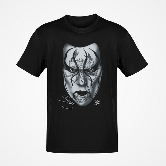 Sting Black Scorpion Face WWE Mens T-shirt