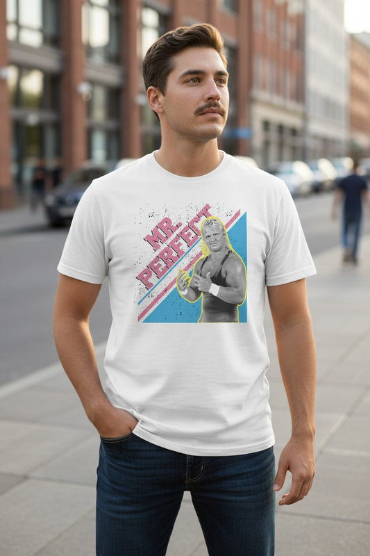Mr Perfect Curt Hennig White T-shirt