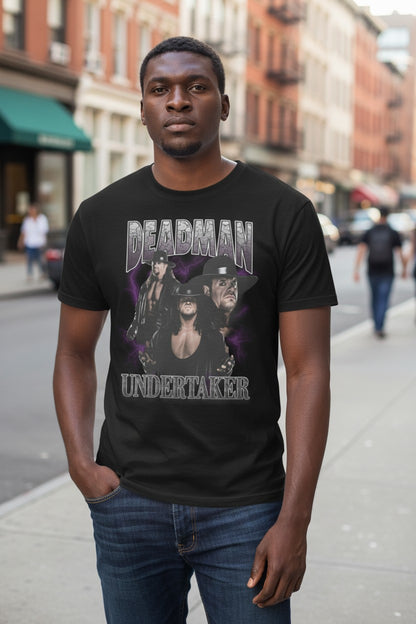 Deadman Undertaker Three Pose Black T-shirt