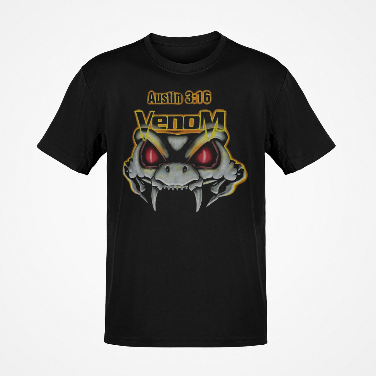 Stone Cold Steve Austin 3:16 Venom WWE Mens Black T-shirt