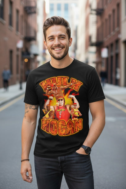 Hulk Hogan Whatcha Gonna Do? Mens Black T-shirt