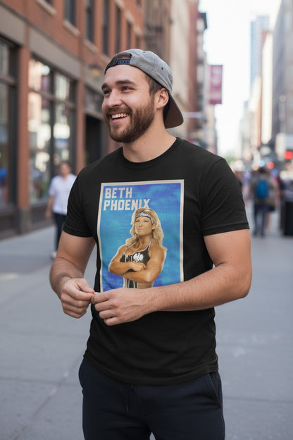 Beth Phoenix Profile Pose Black T-shirt