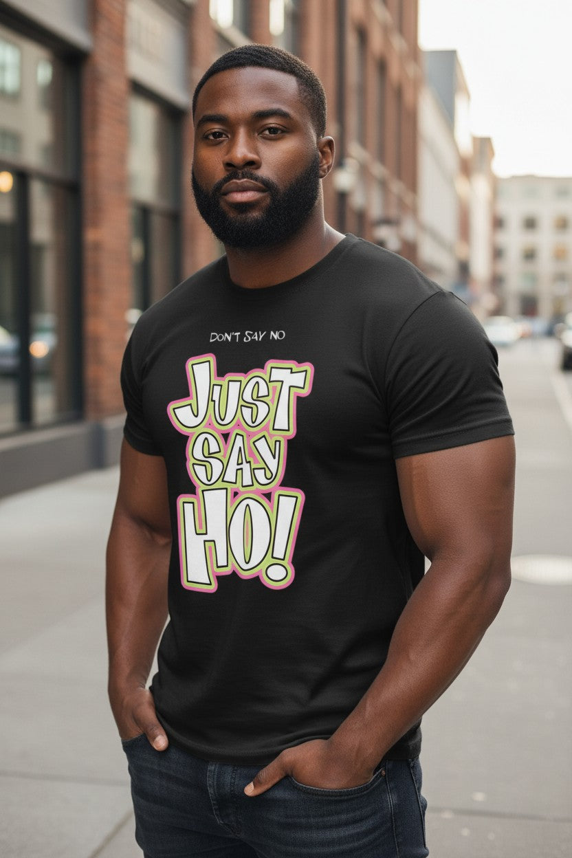 Godfather Don't Say No Ho Train Mens Black WWF T-shirt