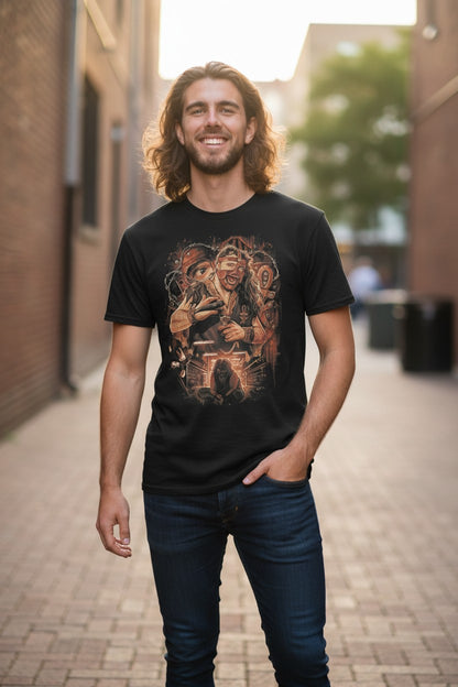 Mankind Boiler Room Mick Foley Black T-shirt