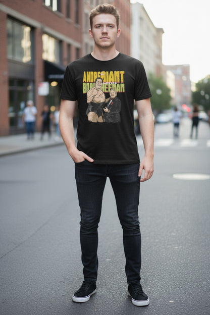Andre The Giant Bobby The Brain Heenan Legends Black T-shirt