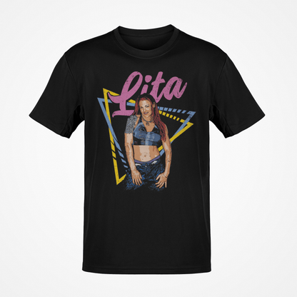 Lita Rebel Pose Black T-shirt