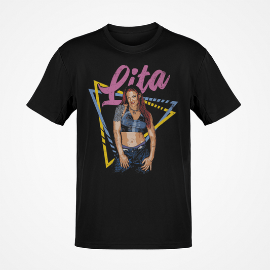 Lita Rebel Pose Black T-shirt