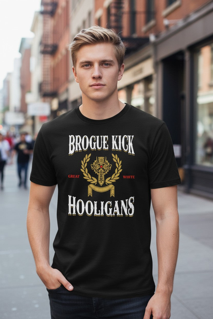 Sheamus Brogue Kick Hooligans Wihte Noise T-shirt