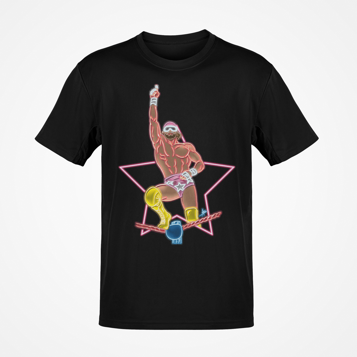Macho Man Randy Savage Top Rope Neon T-shirt