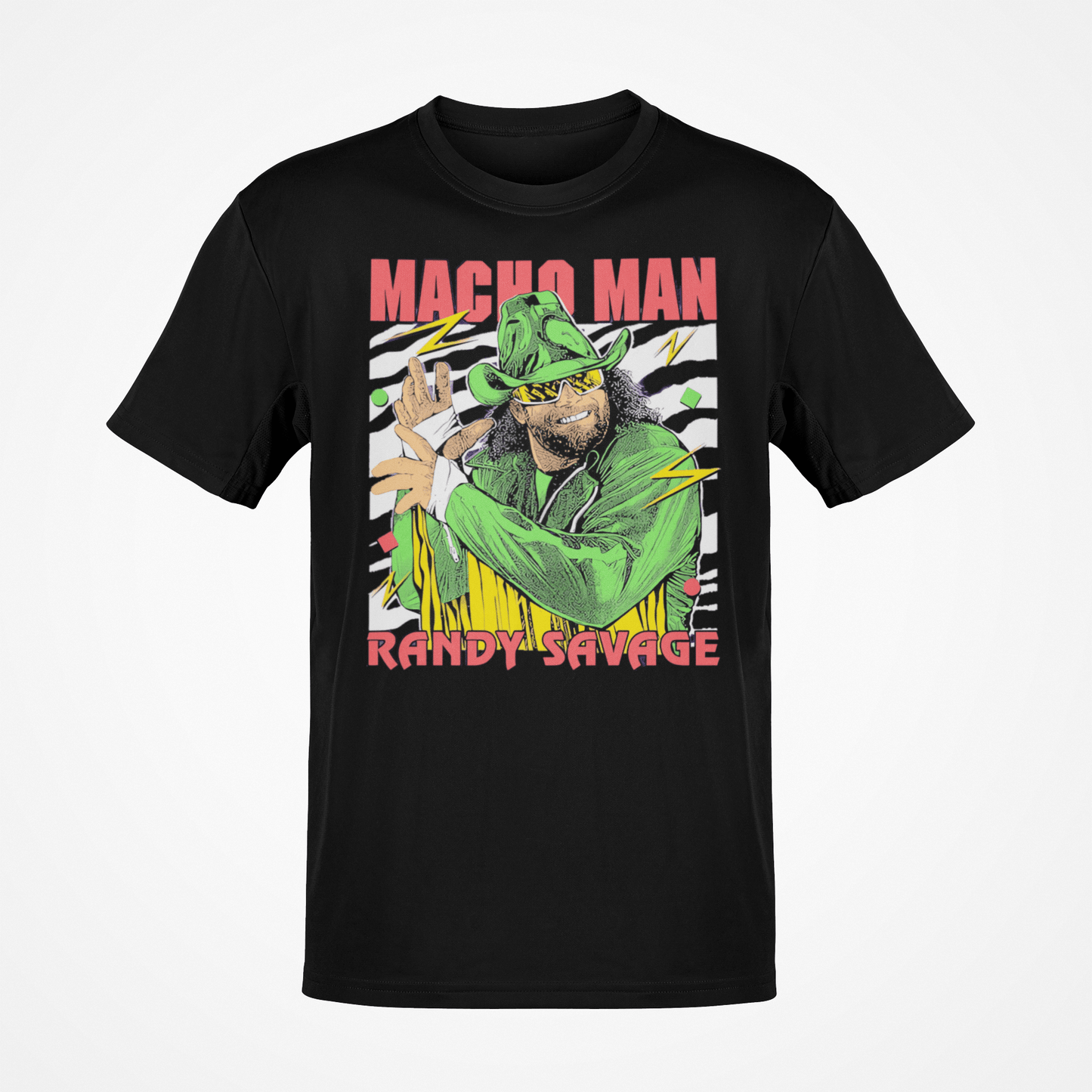 Macho Man Randy Savage Neon Pose T-shirt