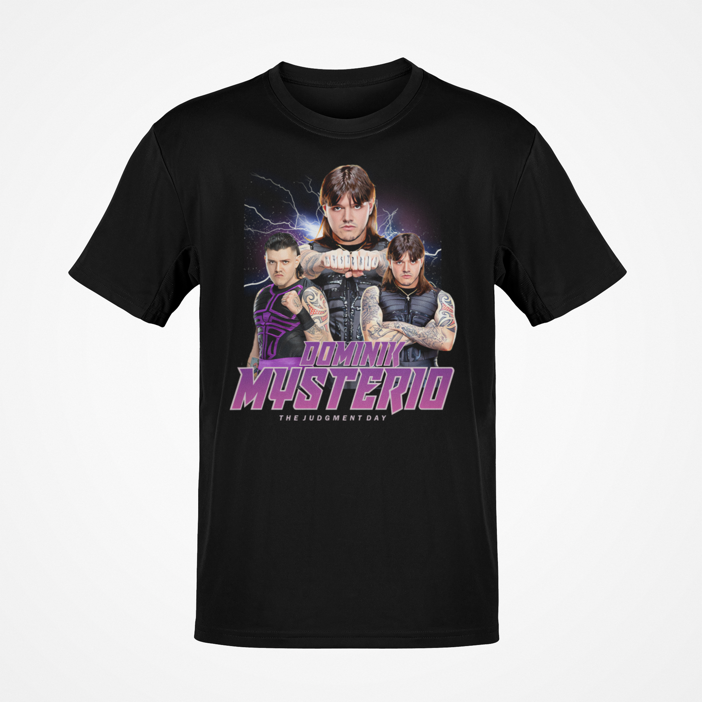 Dominik Mysterio Three Pose Black T-shirt