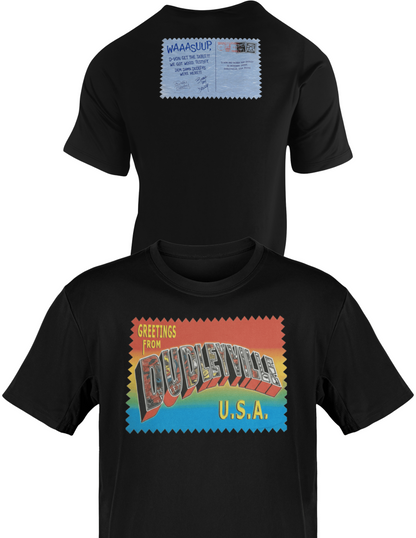 Dudleyville USA Dudley Boyz Postcard T-shirt