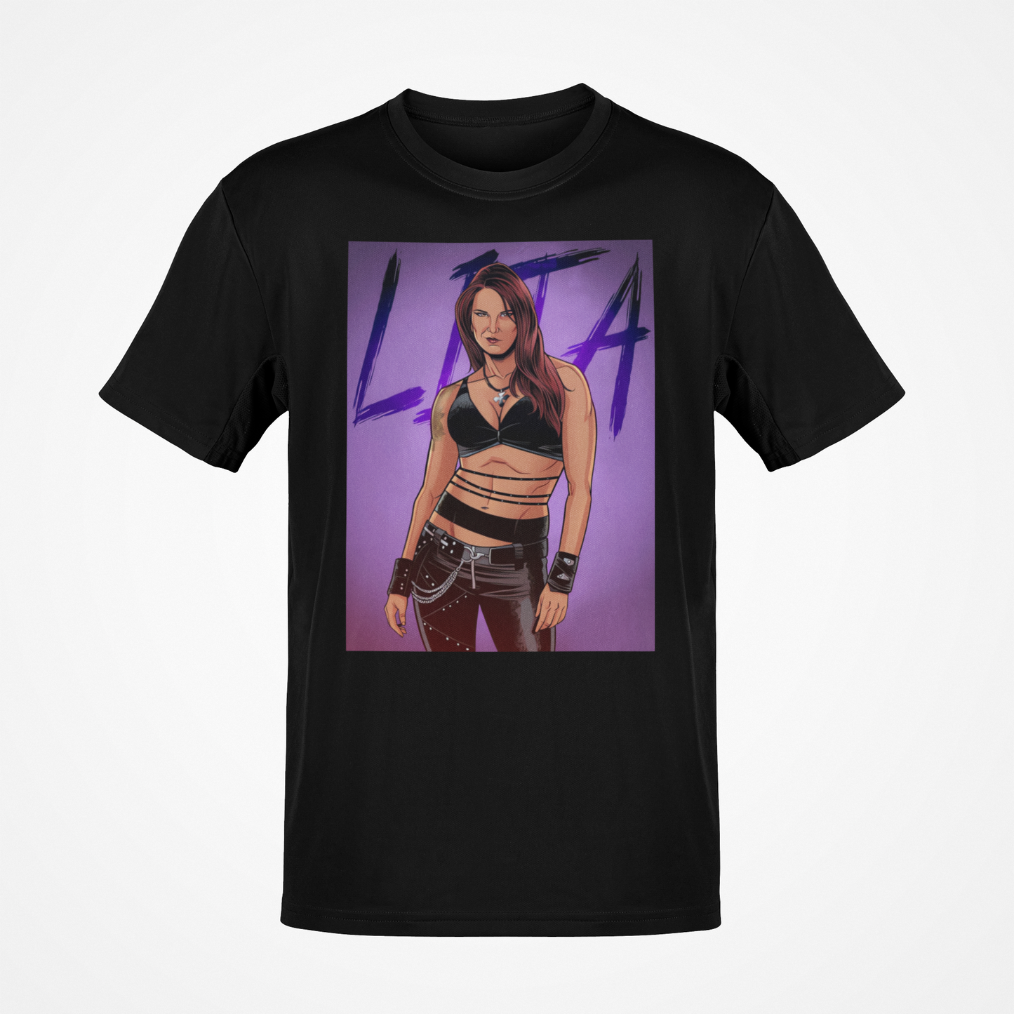 Lita Purple Pose Black T-shirt