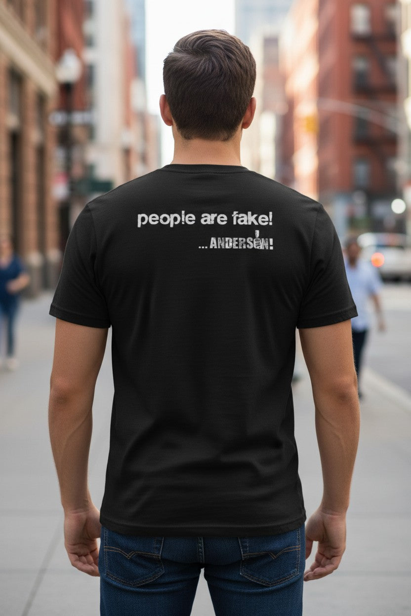 Mr Ken Anderson Pro Wrestling Is Real People Are Fake Black T-shirt