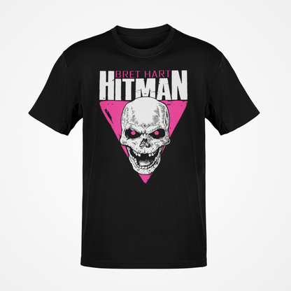 Bret Hart Hitman Skull Logo T-shirt