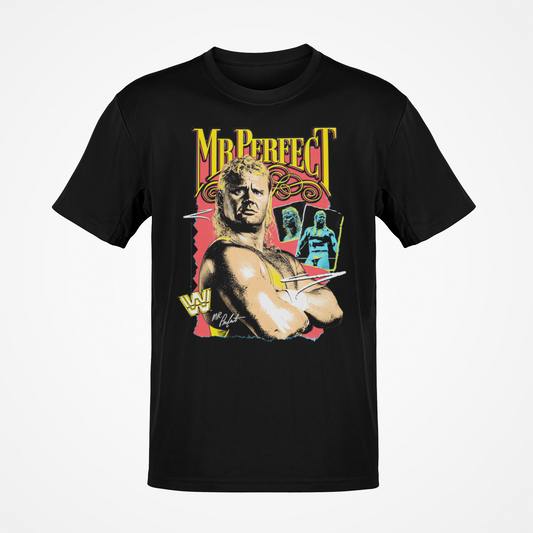 Mr. Perfect Curt Hennig Poster Print Black T-shirt