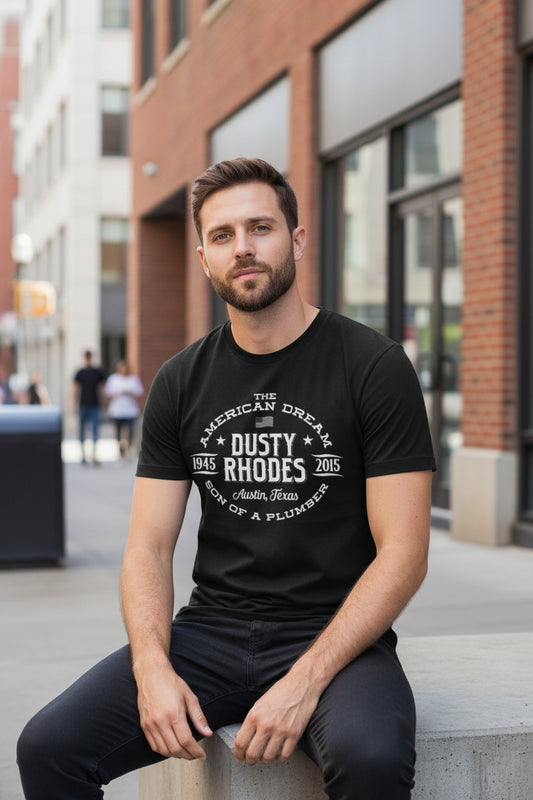 Dusty Rhodes American Dream Memorial Black T-shirt