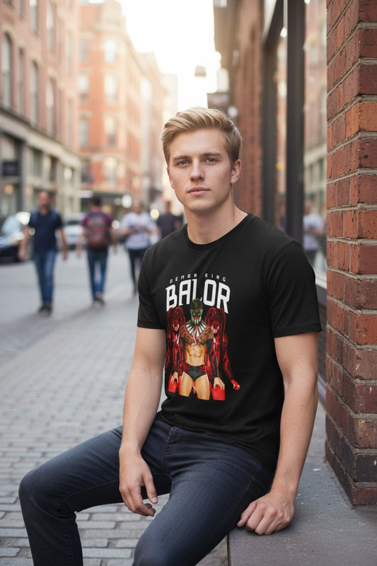 Demon King Finn Balor Mens Black T-shirt