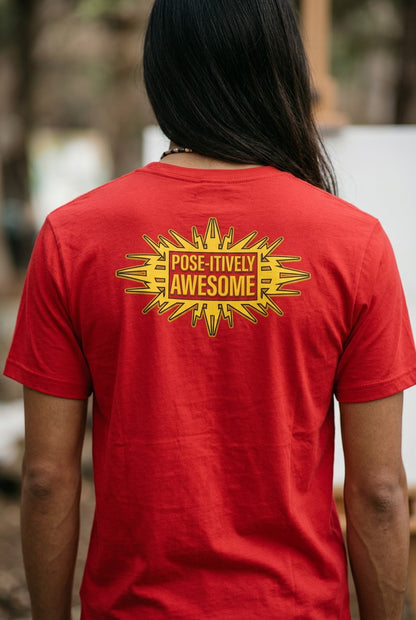 Edge Christian Pose-itively Awesome Red T-shirt