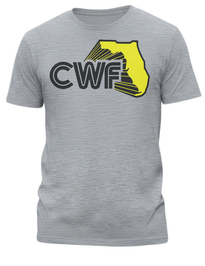CWF Championship Wrestling of Florida Logo T-shirt