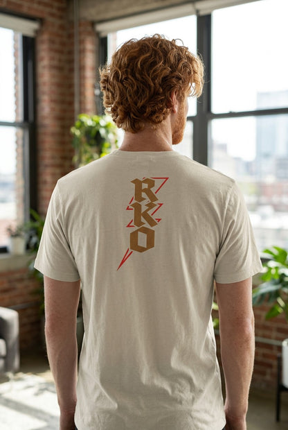 Randy Orton Strike First Viper Bolt Tan T-shirt