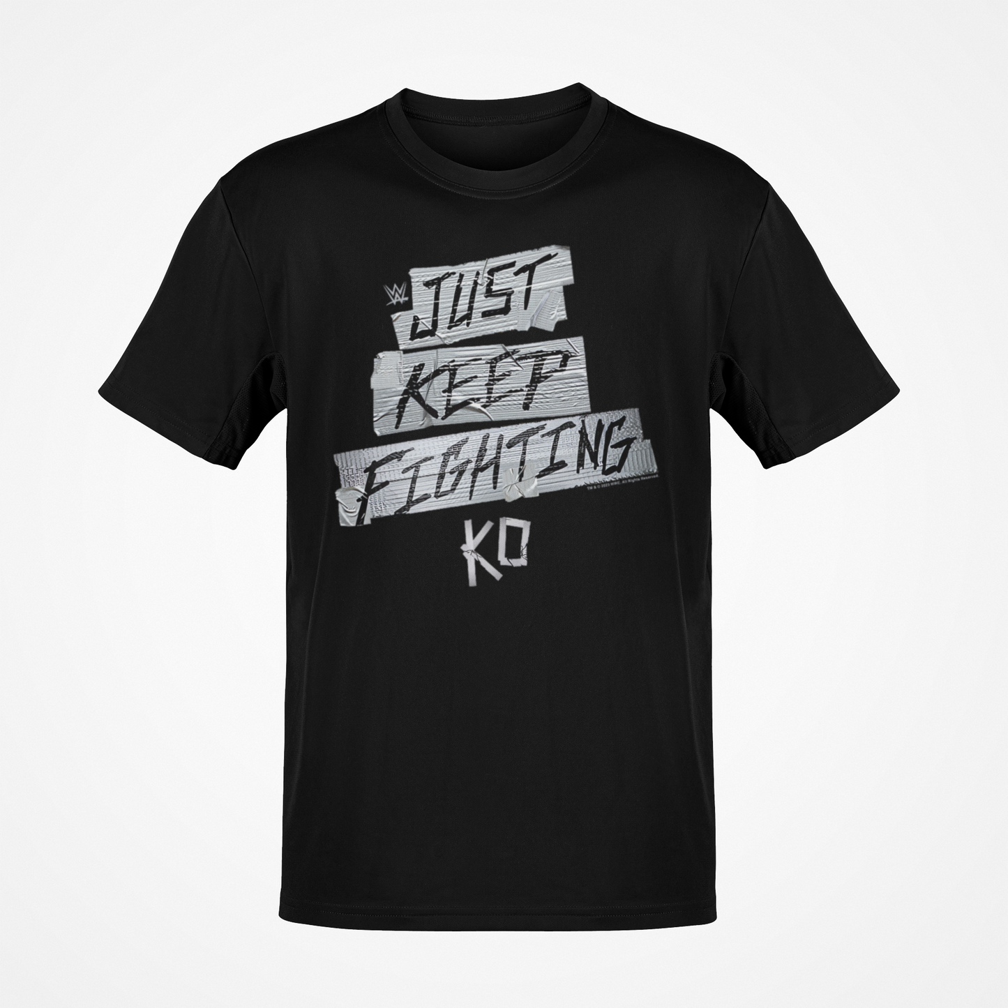 Kevin Owens Just Keep Fighting Duct Tape Black T-shirt