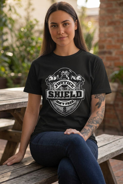 The Shield Justice Isn't Free Reigns Ambrose Rollins WWE Mens Black T-Shirt