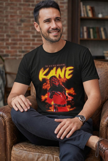 Kane The Big Red Machine Mens Black T-shirt