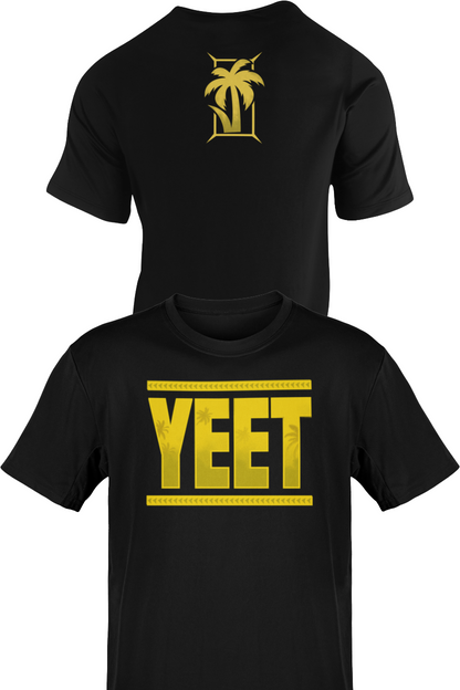 Jey Uso Main Event YEET Gold Logo Black T-shirt