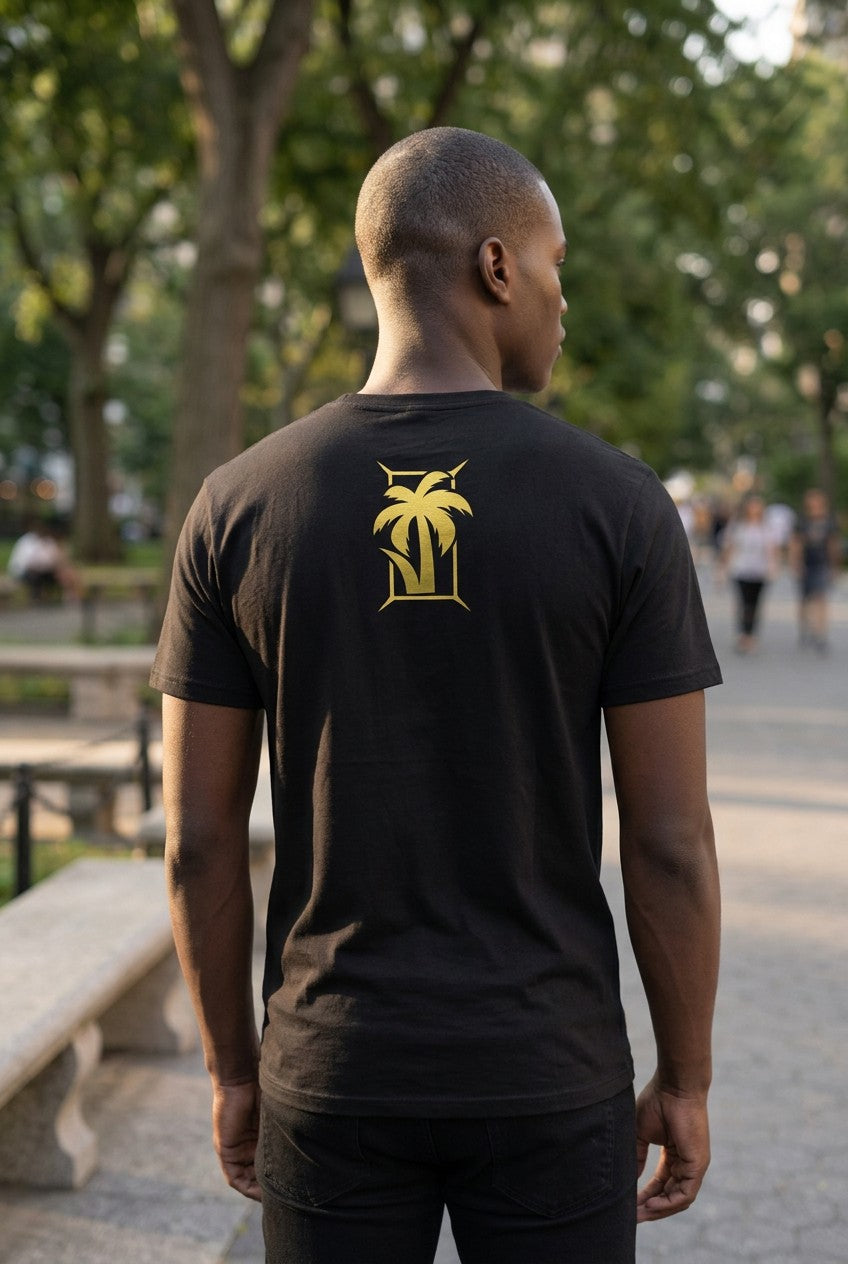 Jey Uso Main Event YEET Gold Logo Black T-shirt