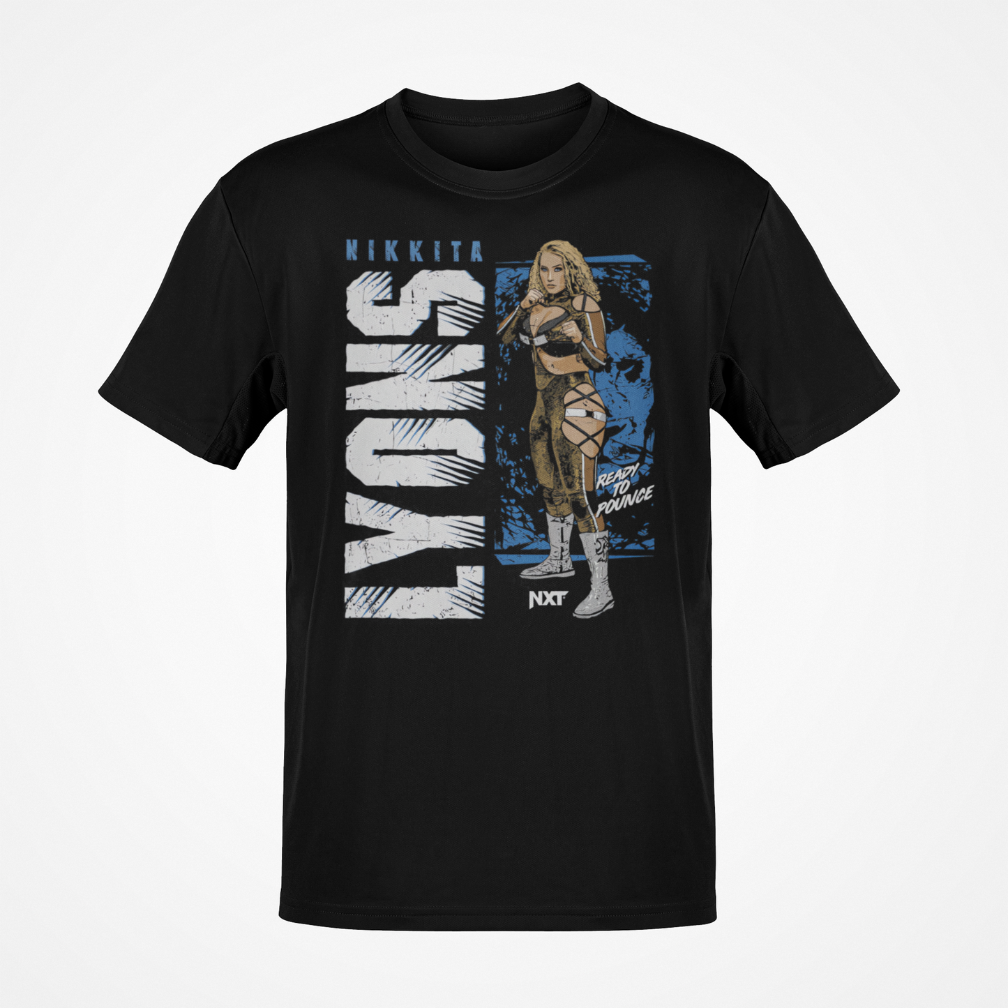 Nikkita Lyons Vertical Pose Black T-shirt
