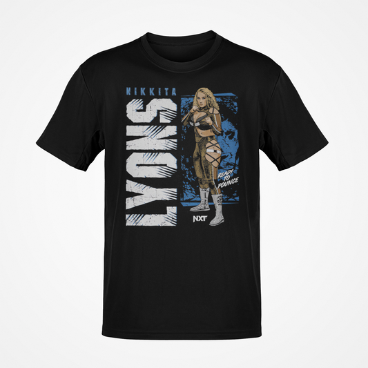 Nikkita Lyons Vertical Pose Black T-shirt