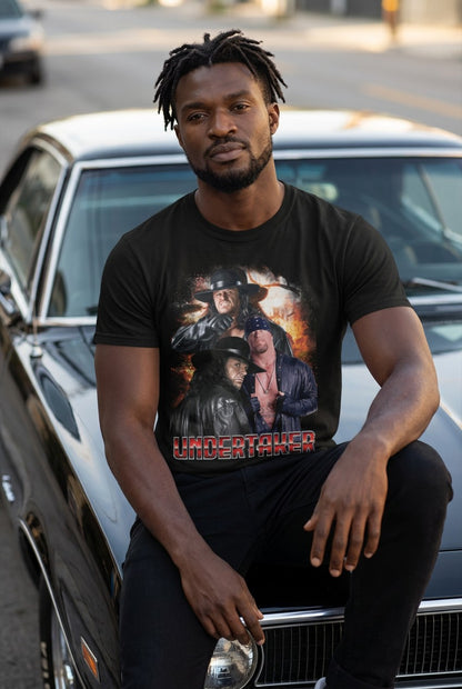 Undertaker American Badass Mens Black T-shirt WWE