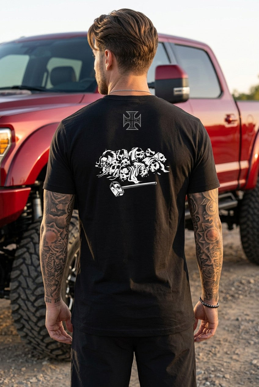 Triple H White Skull Cross King of Kings T-shirt
