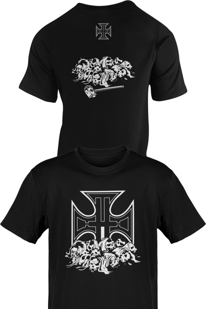 Triple H White Skull Cross King of Kings T-shirt
