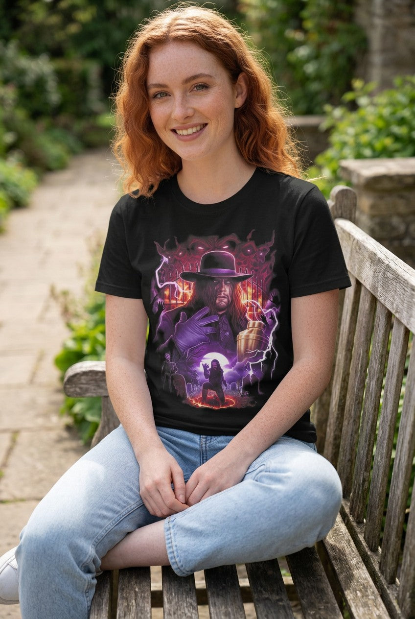 The Undertaker Hells Gate Fire Ring Black T-shirt