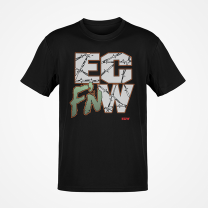 ECW EC F'N W Razorwire Mens Black T-shirt